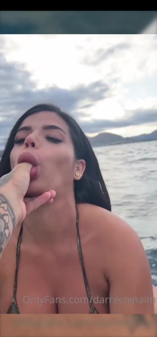 tiktoker big dick fucking pussy on a Jetski in Mallorca