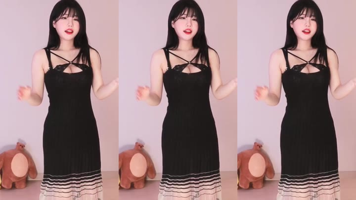 Korean bj ad1yn2 Black Dress