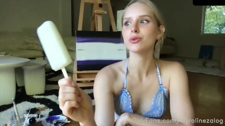 Caroline Zalog Titty See Through Live