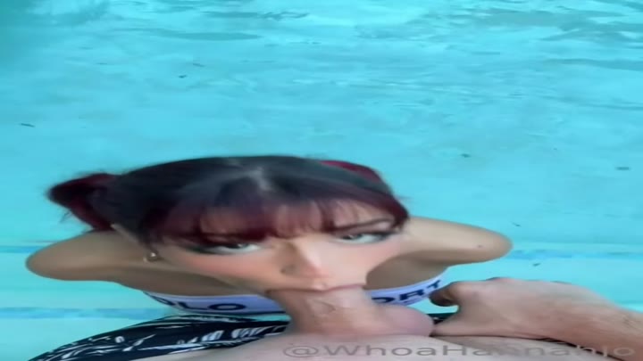 Whoahannahjo’s Intense Pool BJ POV Leak