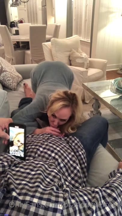 Brandi Love Sucks Cock During Game
