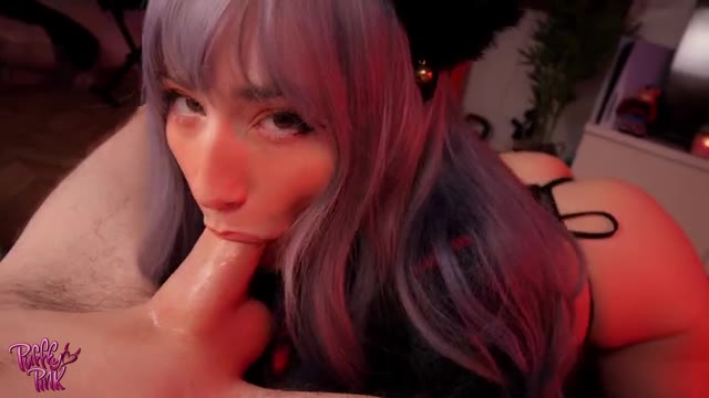 PufffyPink – Sexy Catgirl Gives Blowjob