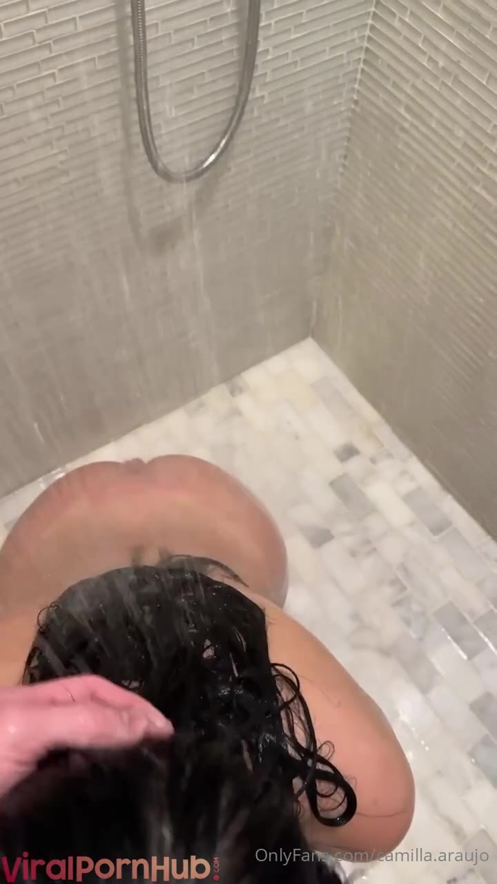 Camilla Araujo gives Head In The Shower OnlyFans Video