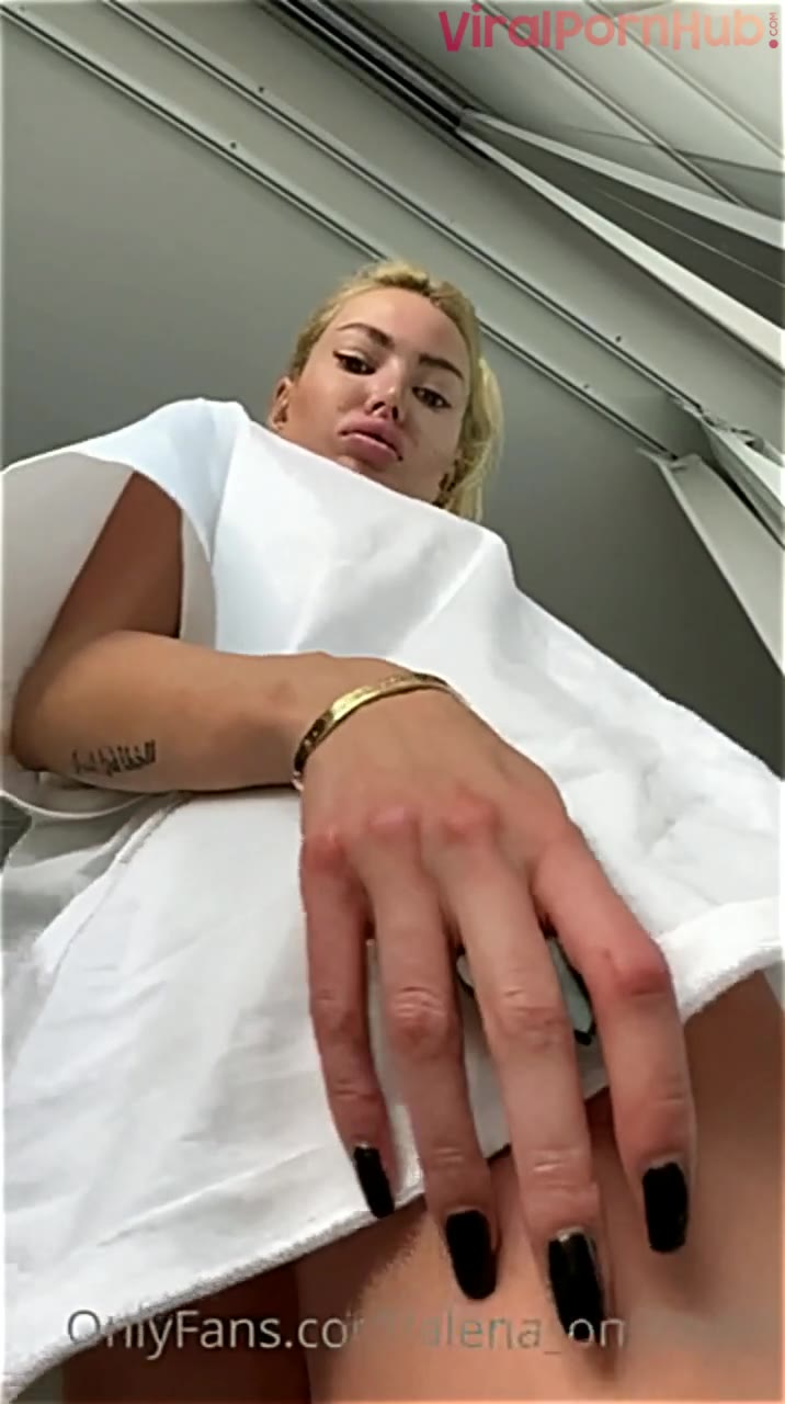 Alena Omovych Shows her Butt Cheeks and Curvy Tits on Cam Onlyfans Video