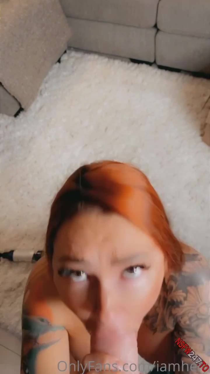 Helene Boudreau dildo blowjob