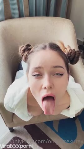 Kate Kuray teases in a white top while showing her naked boobs in this steamy OnlyFans video