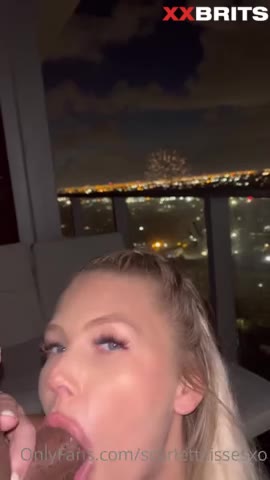 ScarlettKissesXO BG Fuck On The Balcony Video Leaked