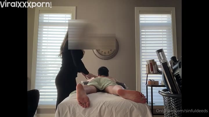 SinfulDeeds Massage Therapy Turns Naughty with Asian Cock for FrenchxRussian Intern in OnlyFans Video