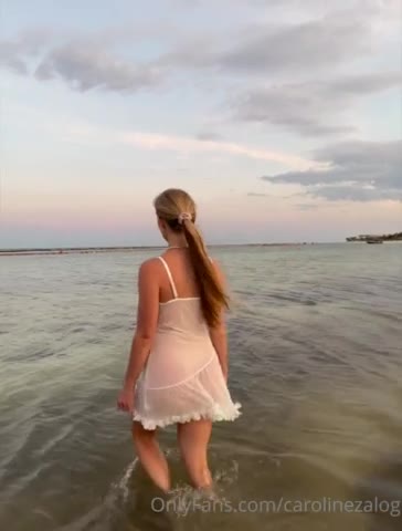 Watch Caroline Zalog Tits Wet Sheer Lingerie POV
