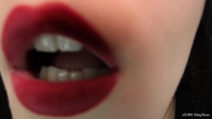Watch ASMR KittyKlaw Patreon Witch Mouth Sounds