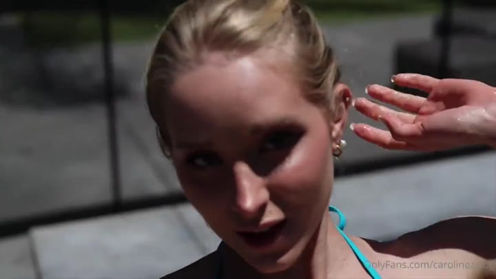 Watch Caroline Zalog Get Wet With Me POV