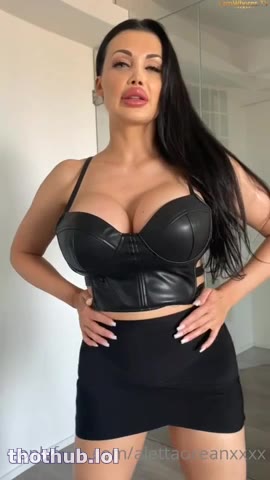 Watch Aletta Ocean’s Steamy Black Lingerie Play