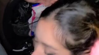 Ms Sethi gives blowjob to a BBC on car Public