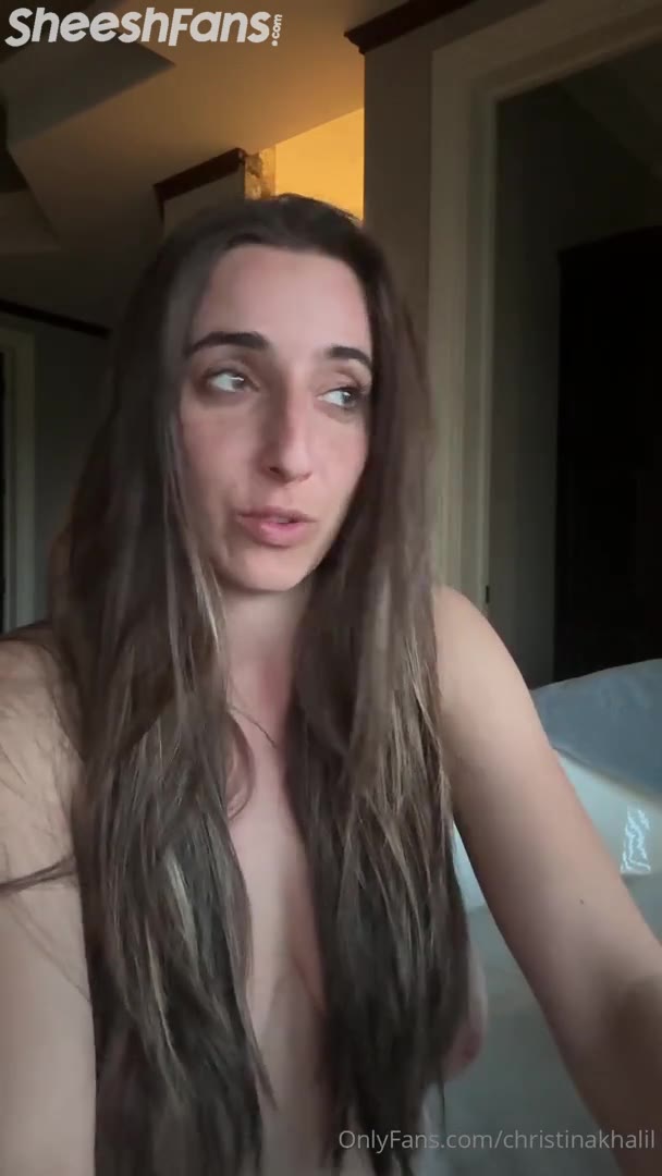 Watch Christina Khalil In Bathtub Talking With Her Nipples Out Leak Onlyfans Video