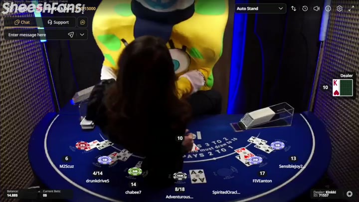 Watch Studygreed AKA Fascist eth Duel Casino Got Her Cloths Ripped By Spongbob And Both Tits Flashed Leak