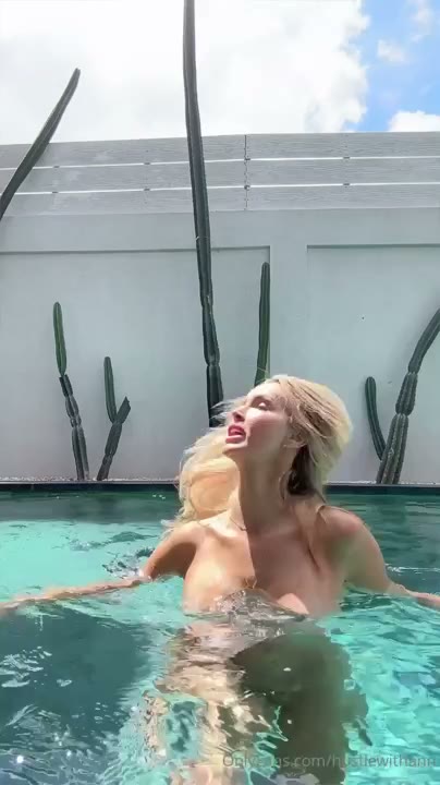 Watch Ann Hustle Snuck In My Neighbor’s Pool And Went Skinny Dipping